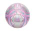 Hex Multi Mini Stripe Size 5 Soccer Ball, ARGENTO /  ROSA CHIARO, swatch