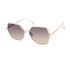 Semi-Rimless Geometric Sunglasses, BIANCO, swatch