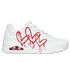 Skechers x JGoldcrown: Uno - Dripping In Love, BIANCO /  ROSSO, swatch